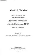 Cover of Altaic affinities