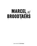 Cover of Marcel Broodthaers
