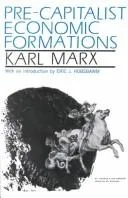 Cover of Pre-capitalist economic formations