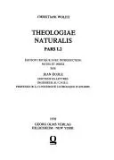 Cover of Christiani Wolfii Theologia naturalis pars 1, 2