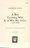 Cover of A book concluding with As a wife has a cow, a love story
