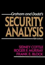 Cover of Graham and Dodd's Security Analysis