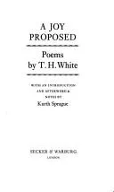 Cover of A joy proposed