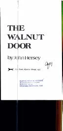 Cover of The walnut door