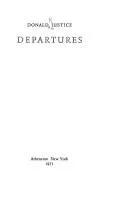 Cover of Departures