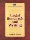 Cover of Legal research and writing
