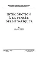 Cover of Introduction à la pensée des mégariques