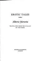 Cover of Erotic tales