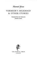 Cover of Vermeer's milkmaid & other stories