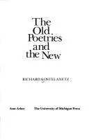 Cover of The old poetries and the new