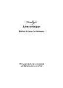 Cover of Ecrits drolatiques