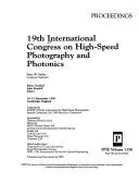 Cover of 19th International Congress on High-Speed Photography and Photonics
