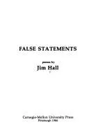 Cover of False statements