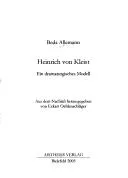 Cover of Heinrich von Kleist