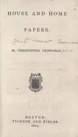 Cover of House and home papers