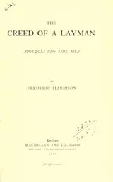 Cover of The creed of a layman