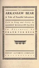 Cover of The Arkansaw bear