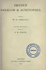 Cover of Absalom and Achitophel