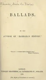 Cover of Ballads