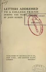 Cover of Letters addressed to a college friend during the years 1840-1845