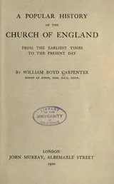 Cover of A popular history of the Church of England, from the earliest times to the present day