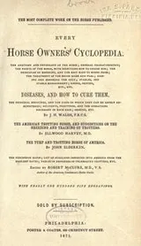 Cover of Every horse owners' cyclopedia ..