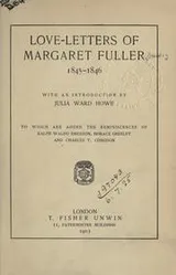 Cover of Love-letters of Margaret Fuller, 1845-1846