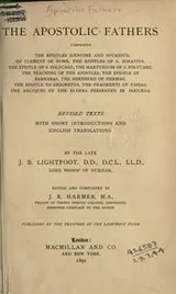 Cover of The Apostolic fathers
