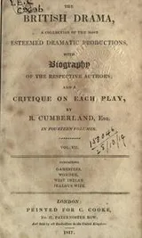Cover of The British drama, a collection of the most esteemed dramatic productions, with biography of the respective authors