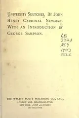 Cover of University sketches