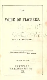 Cover of The voice of flowers