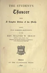 Cover of The student's Chaucer