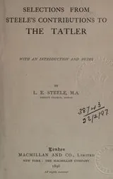 Cover of Selections from Steele's contributions to the Tatler