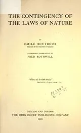 Cover of The contingency of the laws of nature