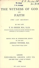 Cover of The witness of God and faith