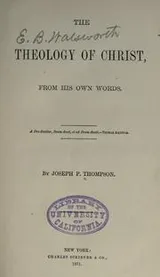Cover of The theology of Christ from His own words