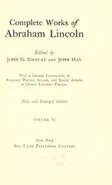 Cover of Complete works of Abraham Lincoln