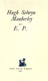 Cover of Hugh Selwyn Mauberley