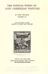 Cover of The works of John Greenleaf Whittier