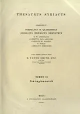 Cover of Thesaurus syriacus