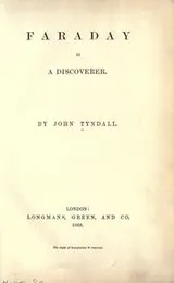 Cover of Faraday as a discoverer