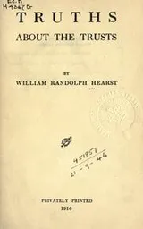 Cover of Truths about the trusts