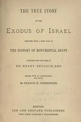 Cover of The true story of the exodus of Israel