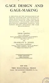 Cover of Gage design and gage-making