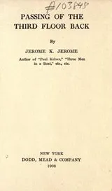 Cover of The passing of the third floor back