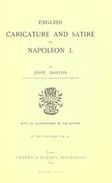 Cover of English caricature and satire on Napoleon I
