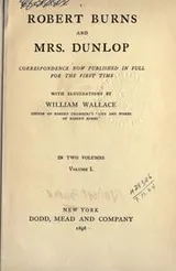 Cover of Robert Burns and Mrs. Dunlop