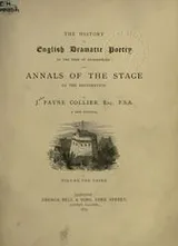 Cover of The history of English dramatic poetry to the time of Shakespeare