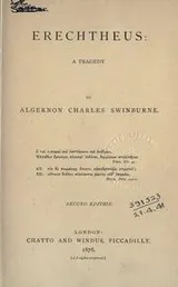 Cover of Erechtheus