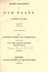 Cover of A select collection of old plays